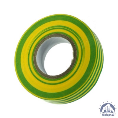 Лента изоляционная ПВХ (Полимерпак) 20 мм желто-зеленая купить в Чебоксарах