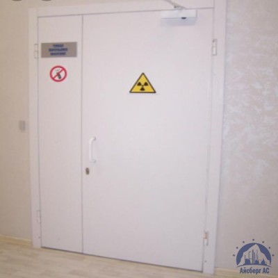 Рентгенозащитная алюминиевая дверь 1070х2080-1 мм купить в Чебоксарах